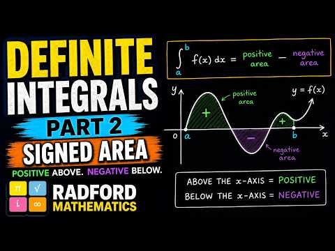 Definite Integrals as Signed Area | Full Lesson | IB Maths AA SL/HL — YouTube thumbnail