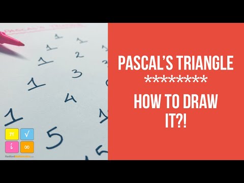 Pascal’s Triangle - How to Draw it ?! — YouTube thumbnail