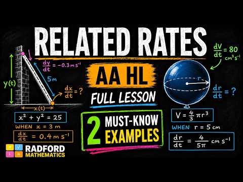 Related Rates Full Lesson | IB Math AA HL Calculus | 2 Must-Know Examples — YouTube thumbnail