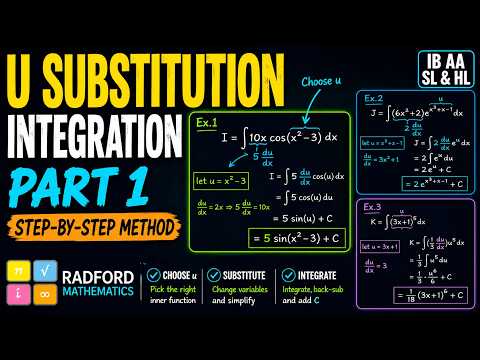 Integrals with U-Substitution What you need for the IB Exam (Video 1) — YouTube thumbnail