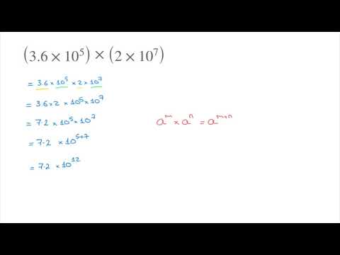 Standard Form - How to Multiply and Divide Numbers written in Standard Form part 1 of 2 — YouTube thumbnail