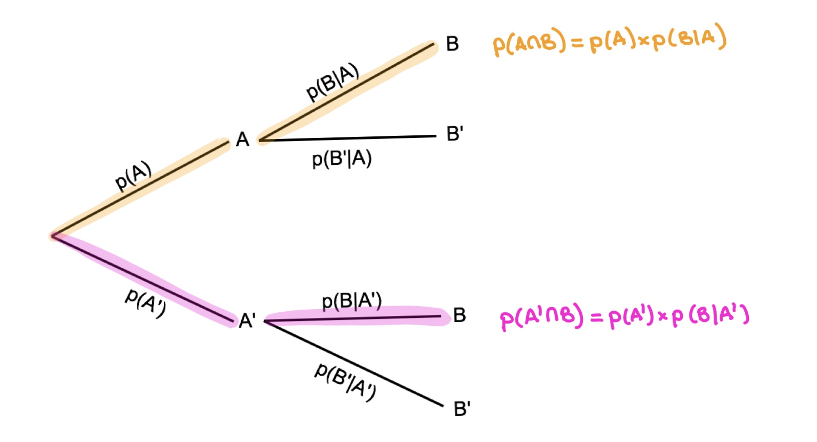 Conditional Probability Tree Diagram