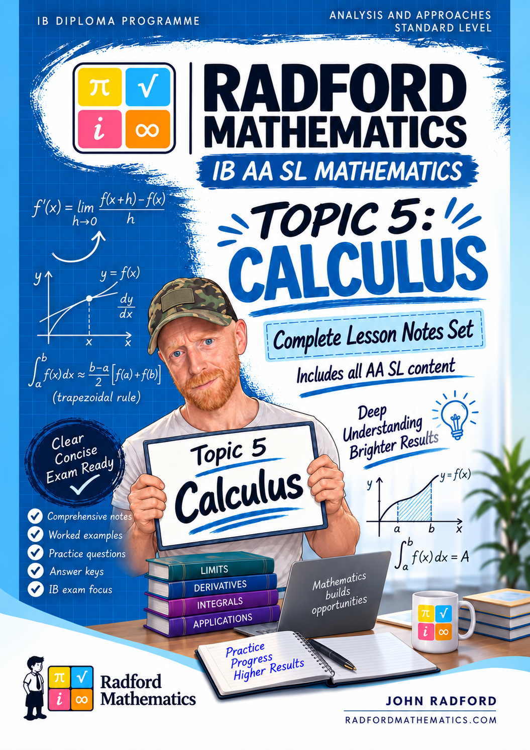 AA SL Topic 5 Calculus — Complete Student Notes, by John Radford