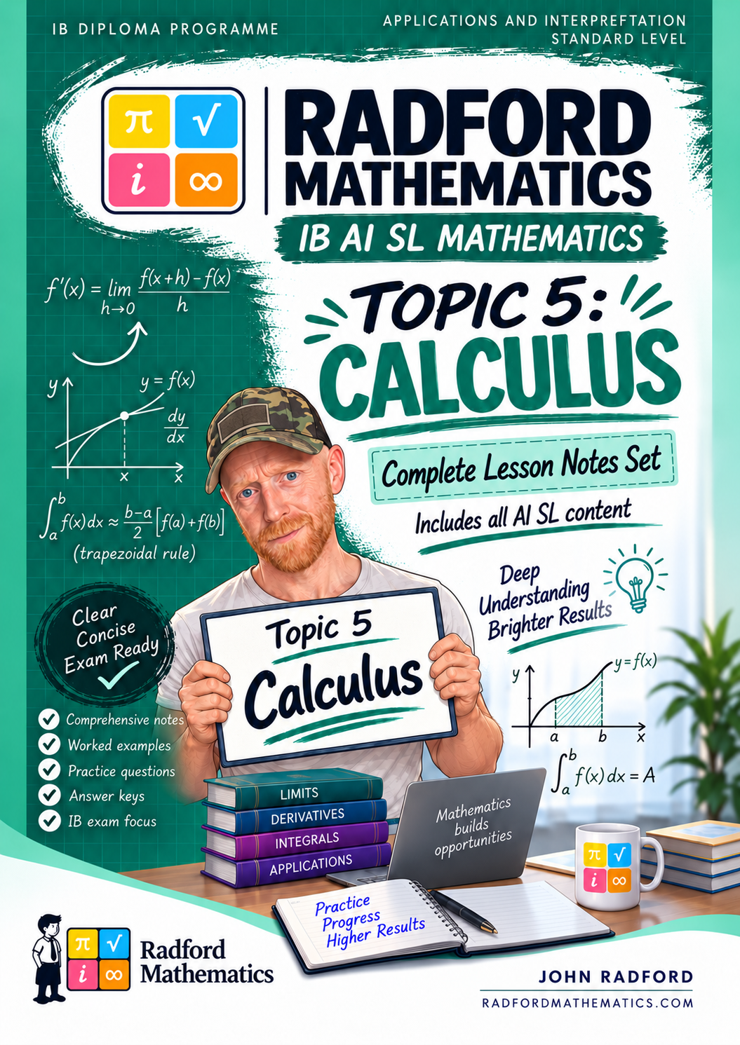 AI SL Topic 5 Calculus — Complete Student Notes, by John Radford